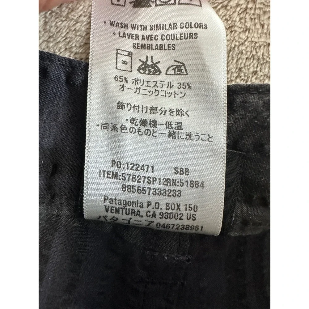 Patagonia Thrift Shorts Mens Size 32 Blue Grey Plaid Seersucker Cotton Blend EUC